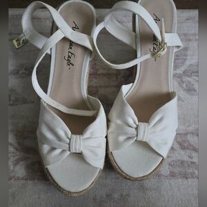 American Eagle Outfitters Cream Espadrille Sandals